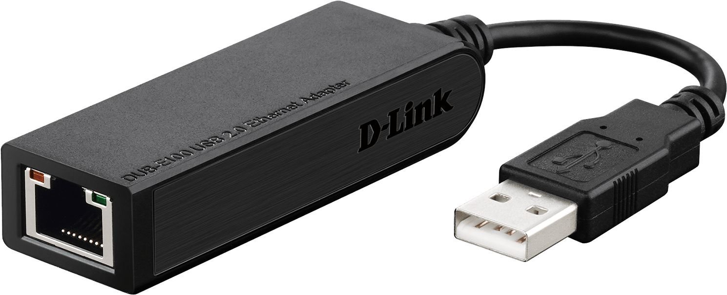 D-Link DUB-E100 USB 2.0 - Tinklo RJ45 10/100 Mbps kaina ir informacija | Adapteriai, USB šakotuvai | pigu.lt