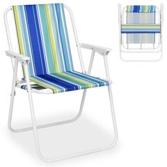 Sulankstoma turistinė kėdė, mėlyna kaina ir informacija | Gultai | pigu.lt
