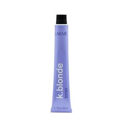 Plaukų dažai Lakme K.Blonde Toner Clear Permanent Color, 60 ml kaina ir informacija | Plaukų dažai | pigu.lt