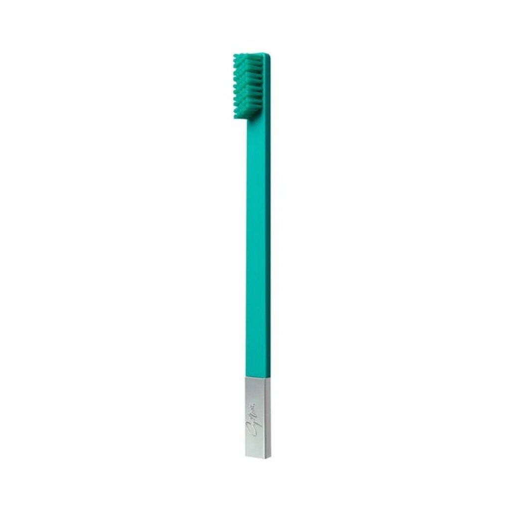 Vidutinis dantų šepetėlis Apriori Slim Medium toothbrush, Turquoise Blue Silver, 1 vnt. цена и информация | Dantų šepetėliai, pastos | pigu.lt