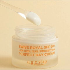 Dieninis apsauginis veido kremas Age Stop Swiss Royal Spf50 sun cream, 50 ml kaina ir informacija | Kremai nuo saulės | pigu.lt