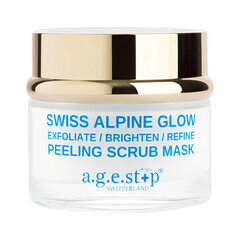 Šveičiamoji veido kaukė Age Stop Swiss Alpine Glow Peeling scrub mask, 50 ml kaina ir informacija | Veido kaukės, paakių kaukės | pigu.lt