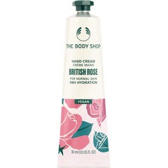 Rankų kremas The Body Shop British Rose hand cream, 30 ml цена и информация | Кремы, лосьоны для тела | pigu.lt