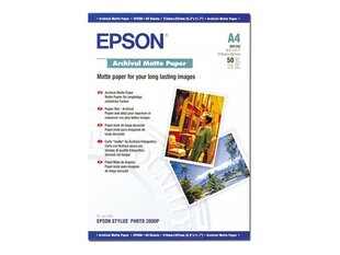 EPSON paper matt archival A4 50sh цена и информация | Аксессуары для фотоаппаратов | pigu.lt