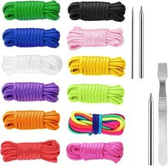 Virvė Ganzoo paracord 4 mm, 12 vnt. kaina ir informacija | Papuošalų gamybai, vėrimui | pigu.lt