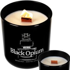 Stiklinė žvakė "Black Opium" SW003 Deco4Home цена и информация | Подсвечники, свечи | pigu.lt