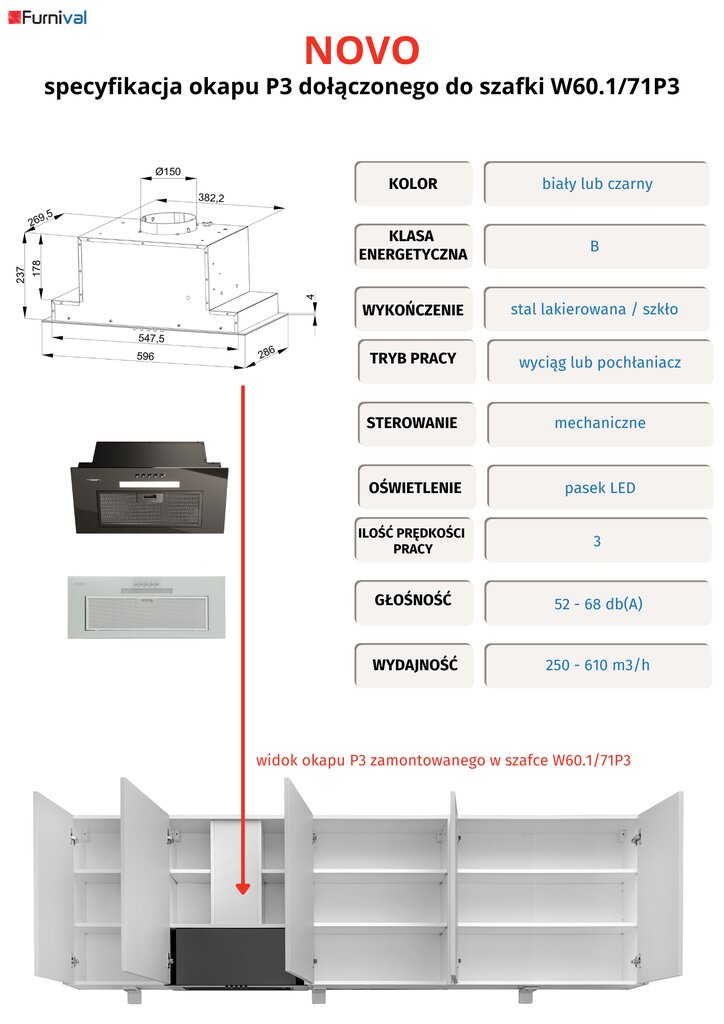 NOVO DPRP110X65 apatinio kampo virtuvės spintelė 110x65 cm pilka matinė цена и информация | Virtuvinės spintelės | pigu.lt