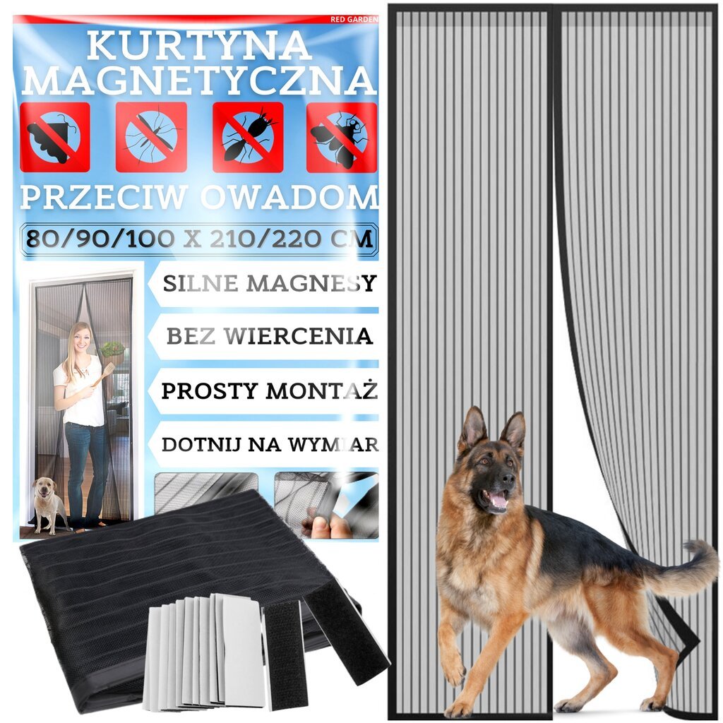 Durų Tinklelis Nuo Uodų 80/90/100X210/220 kaina ir informacija | Tinkleliai nuo vabzdžių | pigu.lt