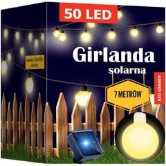 Solar Garden Girlands Led Flames 50vnt. цена и информация | Уличные светильники | pigu.lt