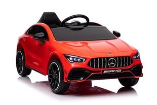 Vienvietis elektromobilis vaikams Mercedes CLA 45s AMG 4x4, raudonas kaina ir informacija | Elektromobiliai vaikams | pigu.lt