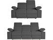 2-jų sofų komplektas Loft24 Rayland, pilkas цена и информация | Minkštų baldų komplektai | pigu.lt