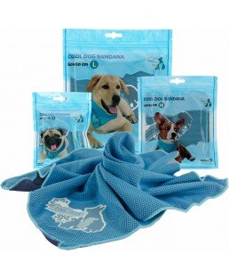 Vėsinanti skarelė mažiems šunims, CoolPets Cooling Bandana 30x30cm (S) kaina ir informacija | Guoliai, pagalvėlės | pigu.lt