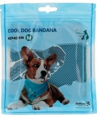 Vėsinanti skarelė šunims CoolPets Cooling Bandana, 45x45 cm, mėlyna kaina ir informacija | Antkakliai, petnešos šunims | pigu.lt