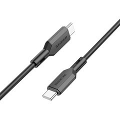 Borofone Cable BX70 - Type C to Type C - 60W 3A 1 metre black цена и информация | Кабели для телефонов | pigu.lt