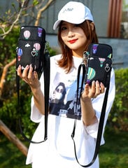 Pečių dėklas Piniginė Samsung Iphone su balionais 12257-uniw kaina ir informacija | Moteriškos rankinės | pigu.lt