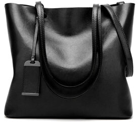Moteriškas didelis pečių krepšys, odinis, talpos A4 13580-uniw kaina ir informacija | Moteriškos rankinės | pigu.lt