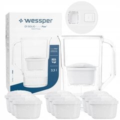 Фильтр-кувшин Wessper D1 SOLID 3.3 aquamax со светодиодным счетчиком + 10 фильтров цена и информация | Фильтры для воды | pigu.lt