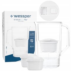 Фильтр-кувшин Wessper D1 SOLID 3.3 aquamax со светодиодным счетчиком + 3x фильтр цена и информация | Фильтры для воды | pigu.lt