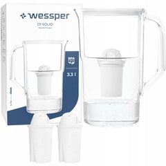 Фильтр-кувшин Wessper D1 SOLID 3,3 л + фильтр Wessper aquaclassic 3 шт. цена и информация | Фильтры для воды | pigu.lt