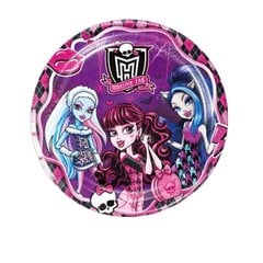 Одноразовые тарелки Monster High, 23 см, 10 шт. цена и информация | Праздничная одноразовая посуда | pigu.lt