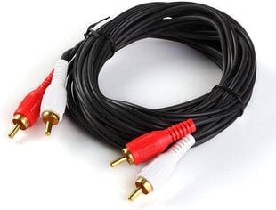 Riff RF990 2x RCA į 2x RCA, 3 m kaina ir informacija | Kabeliai ir laidai | pigu.lt