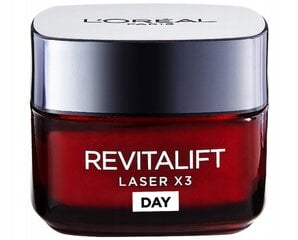 Dieninis ir naktinis kremas Loreal Paris Revitalift Laser x3 kaina ir informacija | Veido kremai | pigu.lt