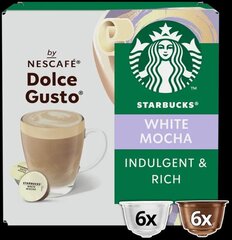 Starbucks Dolce Gusto White Mocha, 12 капсул, 123 г цена и информация | Кофе, какао | pigu.lt