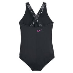 Nike Maudymosi Kostiumėlis Mergaitėms Nk G Lgo Tape Crossback Black NESSE726 001 NESSE726 001/XL kaina ir informacija | Maudymukai mergaitėms | pigu.lt