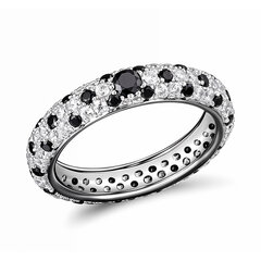 Женское серебряное кольцо с шпинелями и цирконами Brasco 59378 59378-15.5 цена и информация | Кольца | pigu.lt