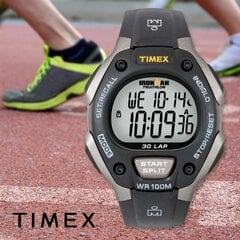 Timex t5e901 c30 ironman tradicinis 30-ties valandų pilno dydžio vyriškas laikrodis + dėžutė TY49678 kaina ir informacija | Vyriški laikrodžiai | pigu.lt