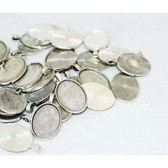 Pakabuko pagrindas 25x18 mm (5809) kaina ir informacija | Papuošalų gamybai, vėrimui | pigu.lt