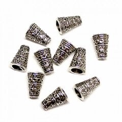 Dangteliai 10x7mm 10 vnt (F06M1017) kaina ir informacija | Papuošalų gamybai, vėrimui | pigu.lt