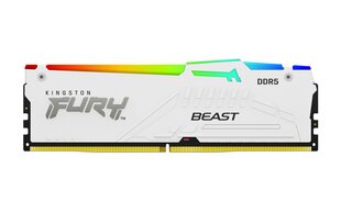 Kingston Fury Beast White RGB (KF564C32BWEA-16) kaina ir informacija | Operatyvioji atmintis (RAM) | pigu.lt