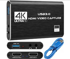 USB 3.0 HDMI — видеоресивер цена и информация | ТВ-тюнеры, FM, видеокарты | pigu.lt