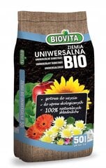 Universalus dirvožemis gėlėms BIO natural 50L цена и информация | Грунт, земля, торф, компост | pigu.lt