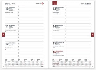 Darbo knyga A5 18 mėnesių juoda kaina ir informacija | Kalendoriai, darbo knygos | pigu.lt