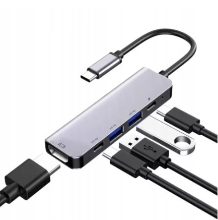 Zenwire 5in1 kaina ir informacija | Adapteriai, USB šakotuvai | pigu.lt