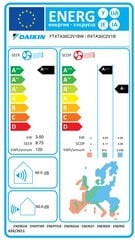 Sieninis šilumos siurblys Daikin NORDIC Stylish FTXTA30CW/RXTA30C 3,0/3,2 kW цена и информация | Кондиционеры, рекуператоры | pigu.lt