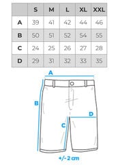 šortai – juodi v4 om-srcg-0133 kaina ir informacija | Vyriški šortai | pigu.lt