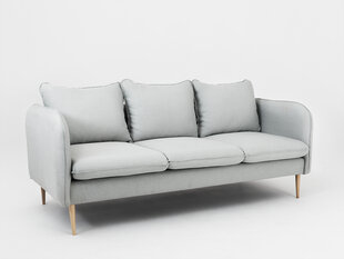 3 vietų sofa "Instit", 205x89x90 cm, šviesiai pilka kaina ir informacija | Sofos | pigu.lt