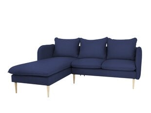 Kampinė sofa "Instit", 210x89/177x90 cm, tamsiai mėlyna kaina ir informacija | Minkšti kampai | pigu.lt