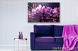 Stiklinė sienų dekoracija violetinės vonios kambario gėlės 150x95 cm kaina ir informacija | Interjero detalės | pigu.lt