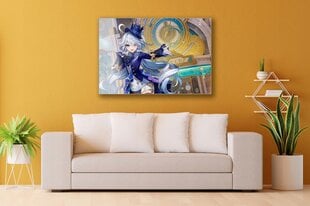 Stiklinė sienų dekoracija mergaitė anime laikrodžiai manga 130x83 cm kaina ir informacija | Interjero detalės | pigu.lt