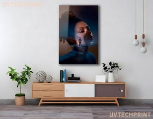 Stiklinė sienų dekoracija juodaodė moteris vyras 83x130 cm цена и информация | Детали интерьера | pigu.lt