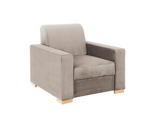 Fotelis "Instit", 90x95x882 cm, smėlio spalvos kaina ir informacija | Svetainės foteliai | pigu.lt