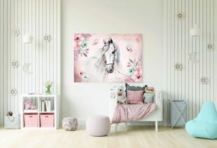 Paveikslas ant drobės vaikų kambario sienai Pastelinis arklys 80x120cm цена и информация | Репродукции, картины | pigu.lt