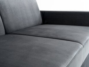 Dvigulė sofa Instit, 165x95x82 cm, tamsiai pilka kaina ir informacija | Sofos | pigu.lt