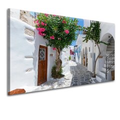 Drobė tapyba Peizažas gyvenamojo kambario sienai Žavinga gatvė 80x120cm цена и информация | Репродукции, картины | pigu.lt