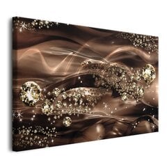 Vaizdas ant drobės modernūs paveikslai sienai aukso bronzos kristalai 80x120cm цена и информация | Репродукции, картины | pigu.lt