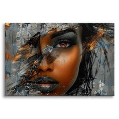 Vaizdas ant drobės sienų paveikslai gyvenamajame kambaryje moterų veido portretas 80x120cm цена и информация | Репродукции, картины | pigu.lt